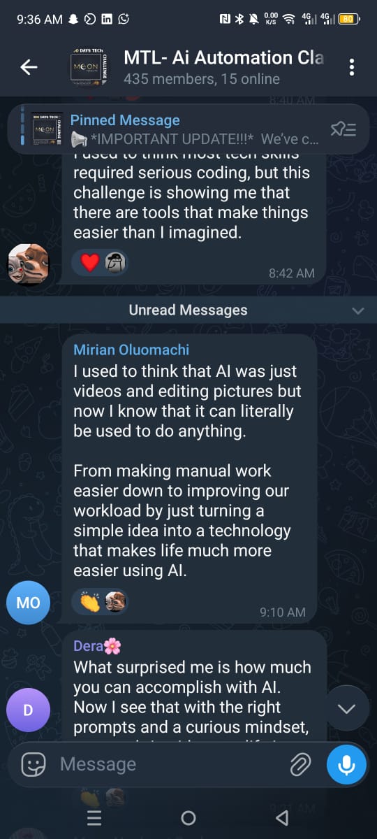 AI automation result