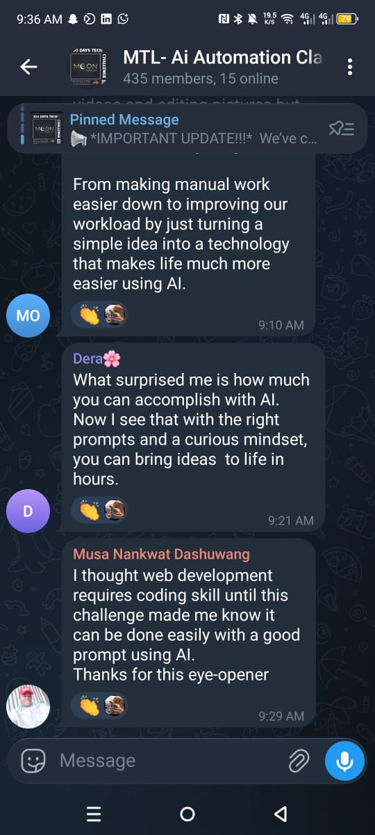 Automation result